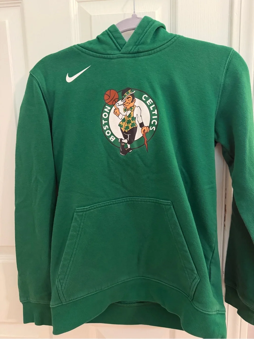 Nike Green Boston Celtics Hooded Sweatshirt with Team Logo